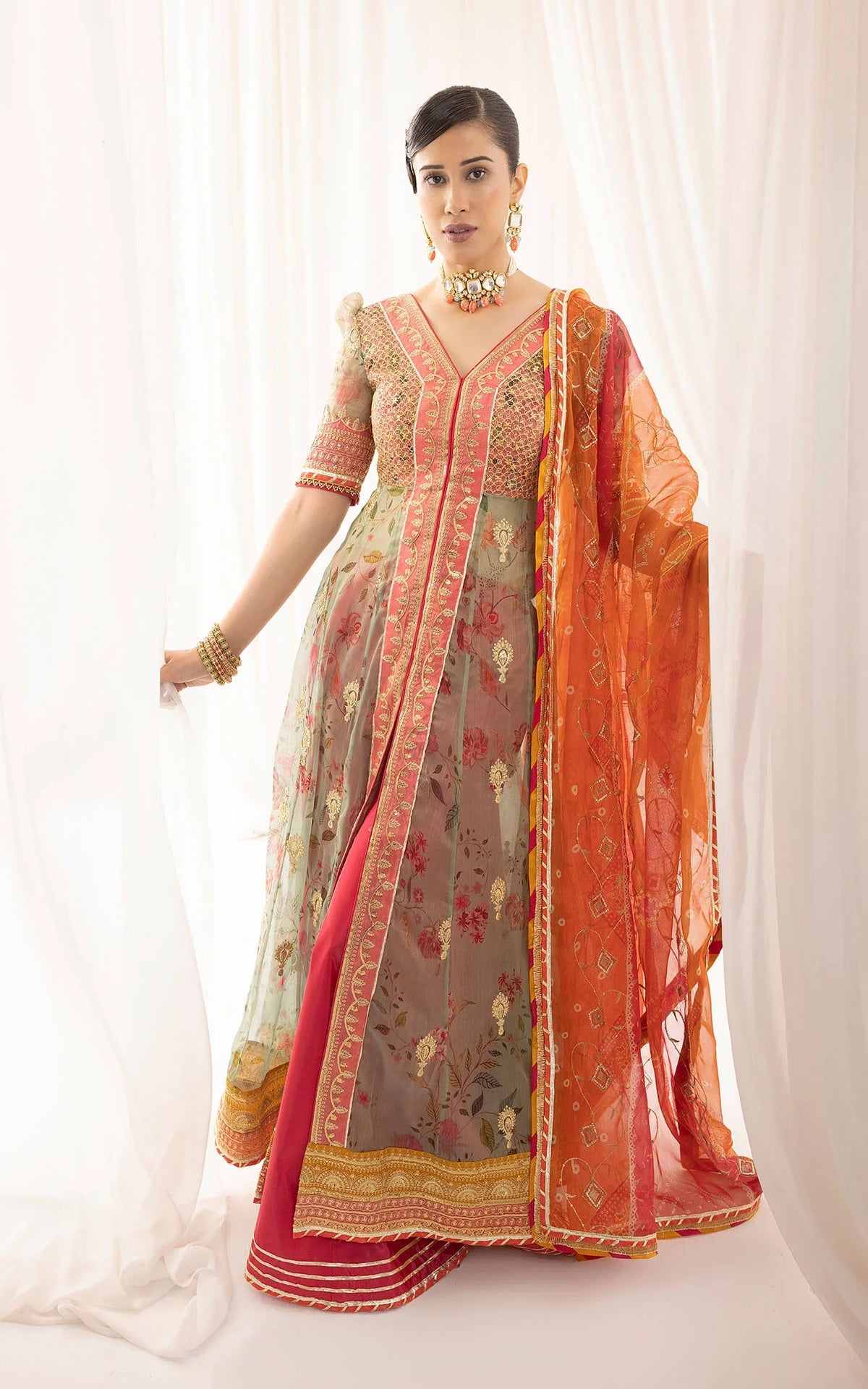 Rangoli (ANB-01) | Unstitched Festive - Shop Now at Asifa and Nabeel