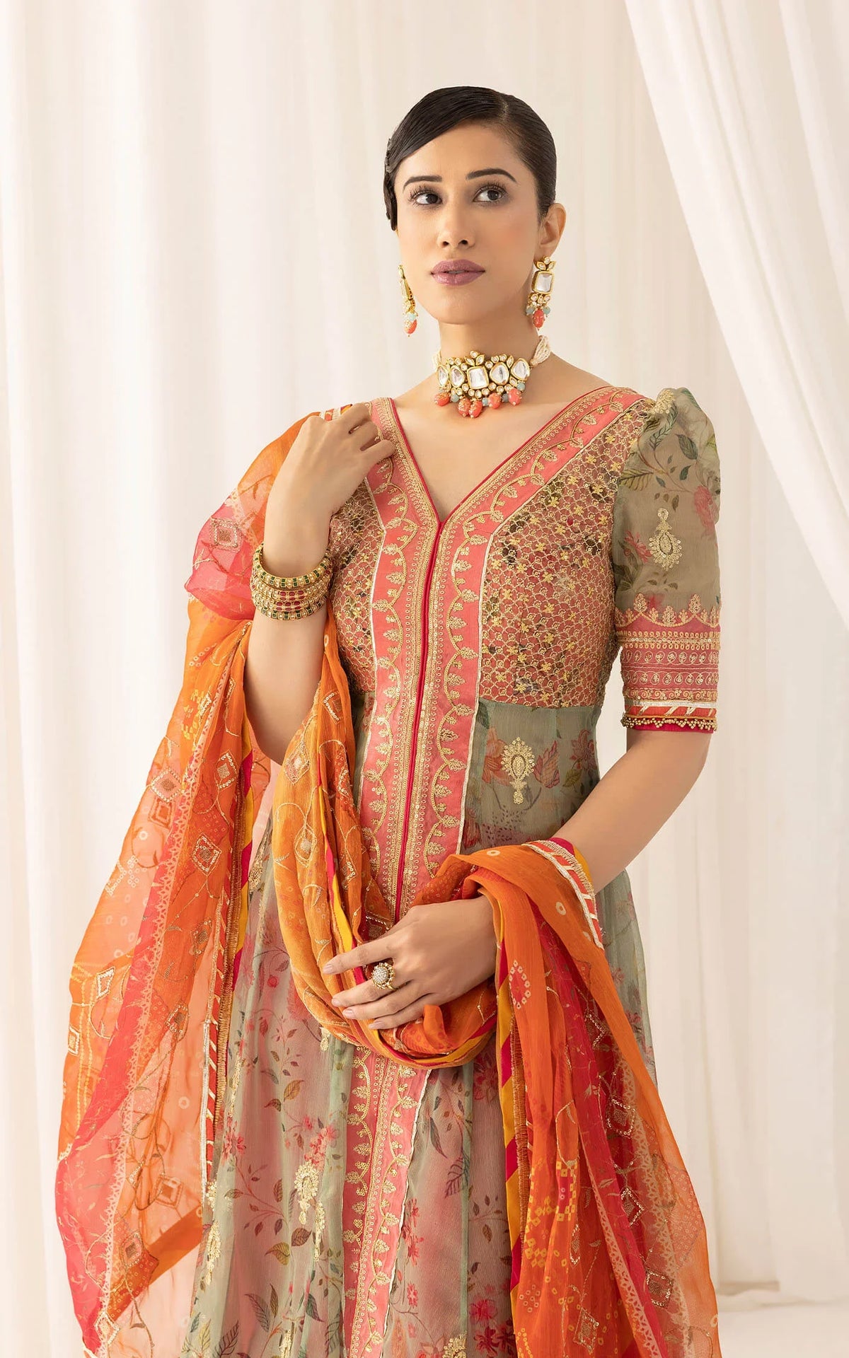 Rangoli (ANB-01) | Unstitched Festive - Shop Now at Asifa and Nabeel