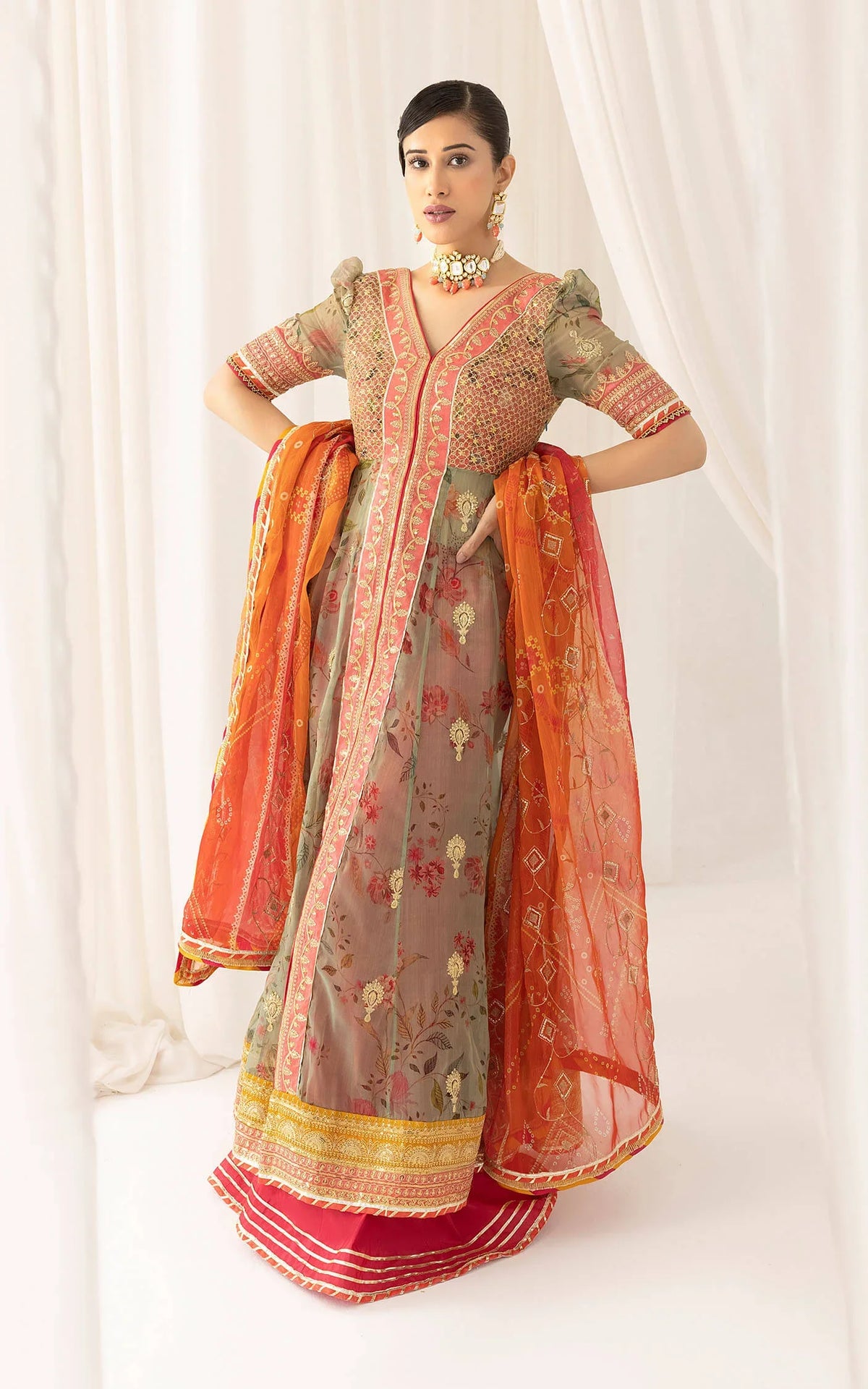 Rangoli (ANB-01) | Unstitched Festive - Shop Now at Asifa and Nabeel