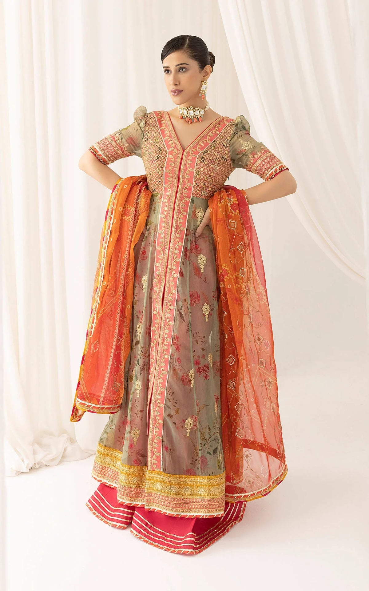 Rangoli (ANB-01) | Unstitched Festive - Shop Now at Asifa and Nabeel