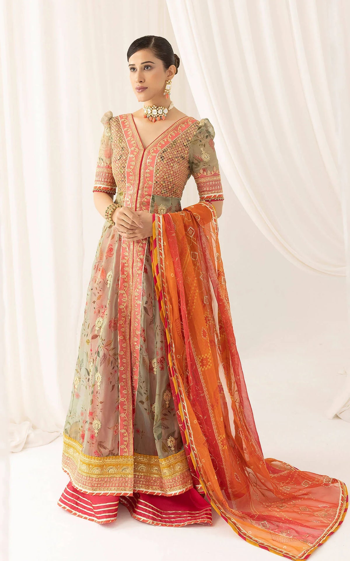 Rangoli (ANB-01) | Unstitched Festive - Shop Now at Asifa and Nabeel