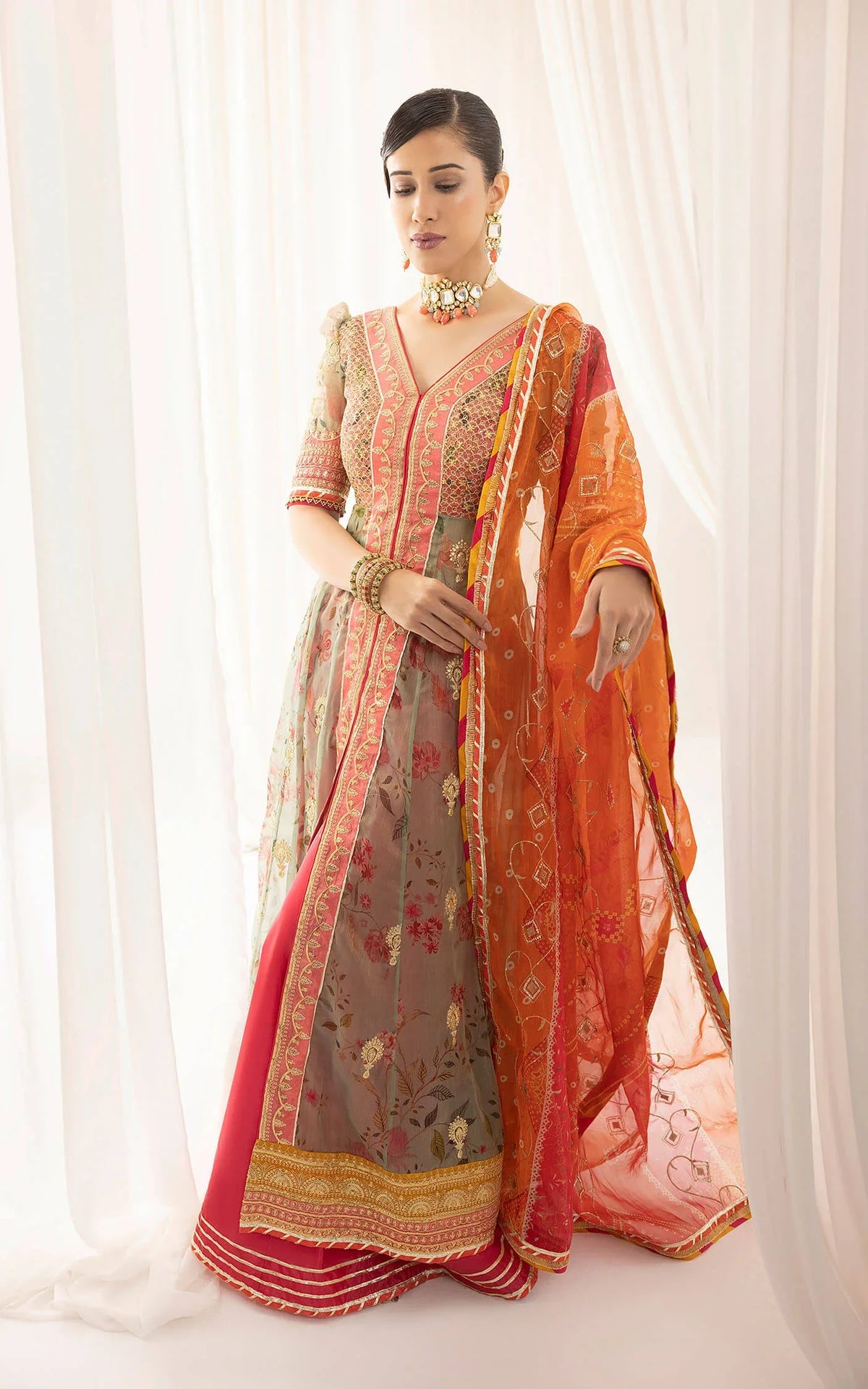 Rangoli (ANB-01) | Unstitched Festive - Shop Now at Asifa and Nabeel