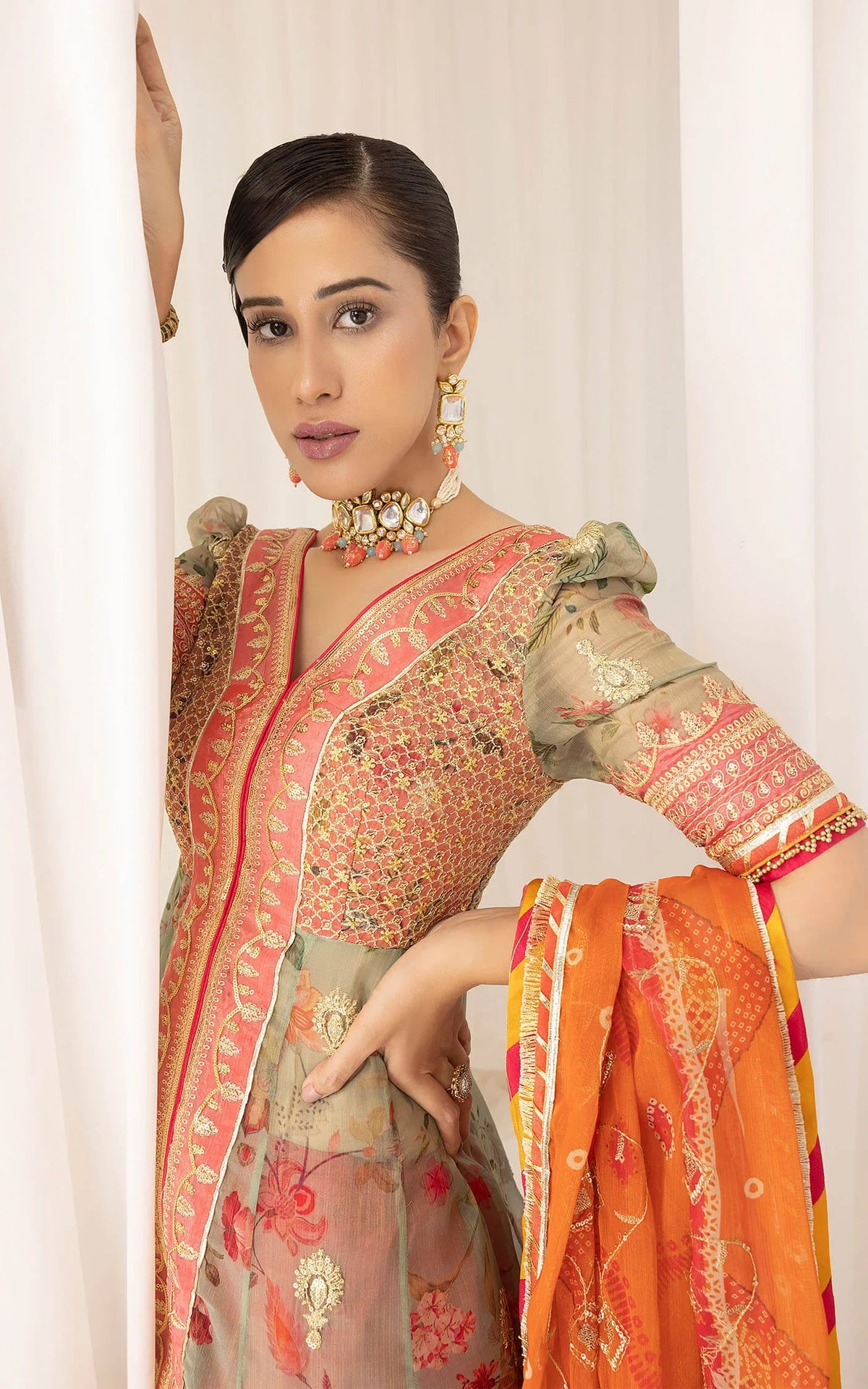 Rangoli (ANB-01) | Unstitched Festive - Shop Now at Asifa and Nabeel