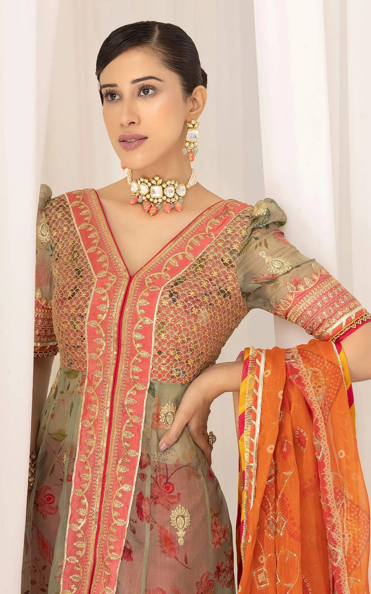 Rangoli (ANB-01) | Unstitched Festive - Shop Now at Asifa and Nabeel