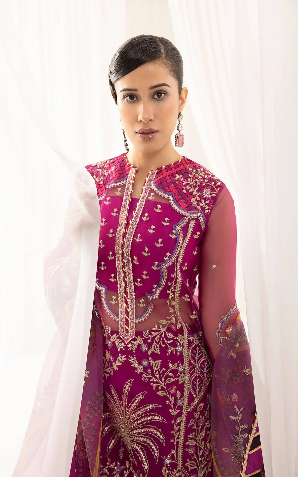Raqs (ANB-02) | Unstitched Festive - Shop Now at Asifa and Nabeel