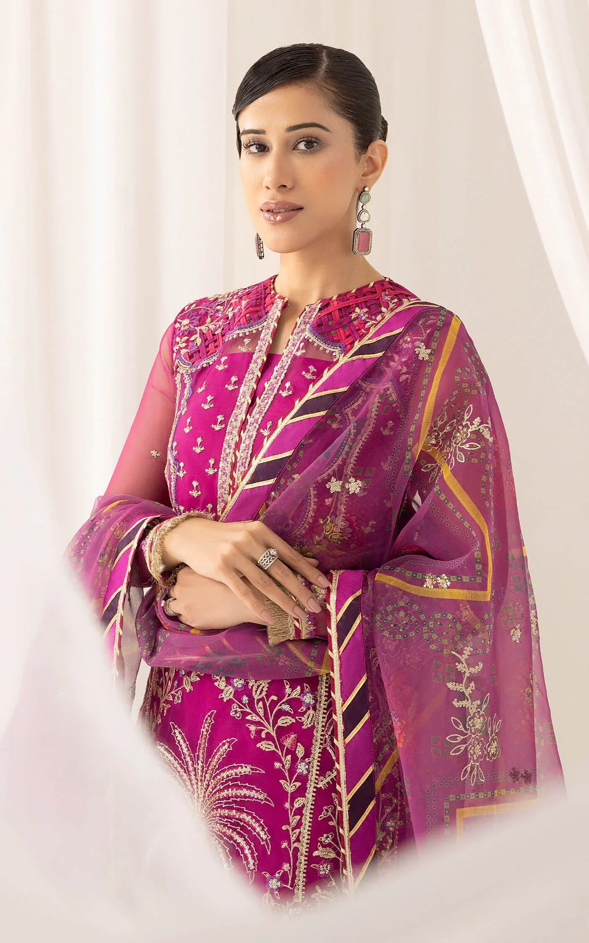 Raqs (ANB-02) | Unstitched Festive - Shop Now at Asifa and Nabeel