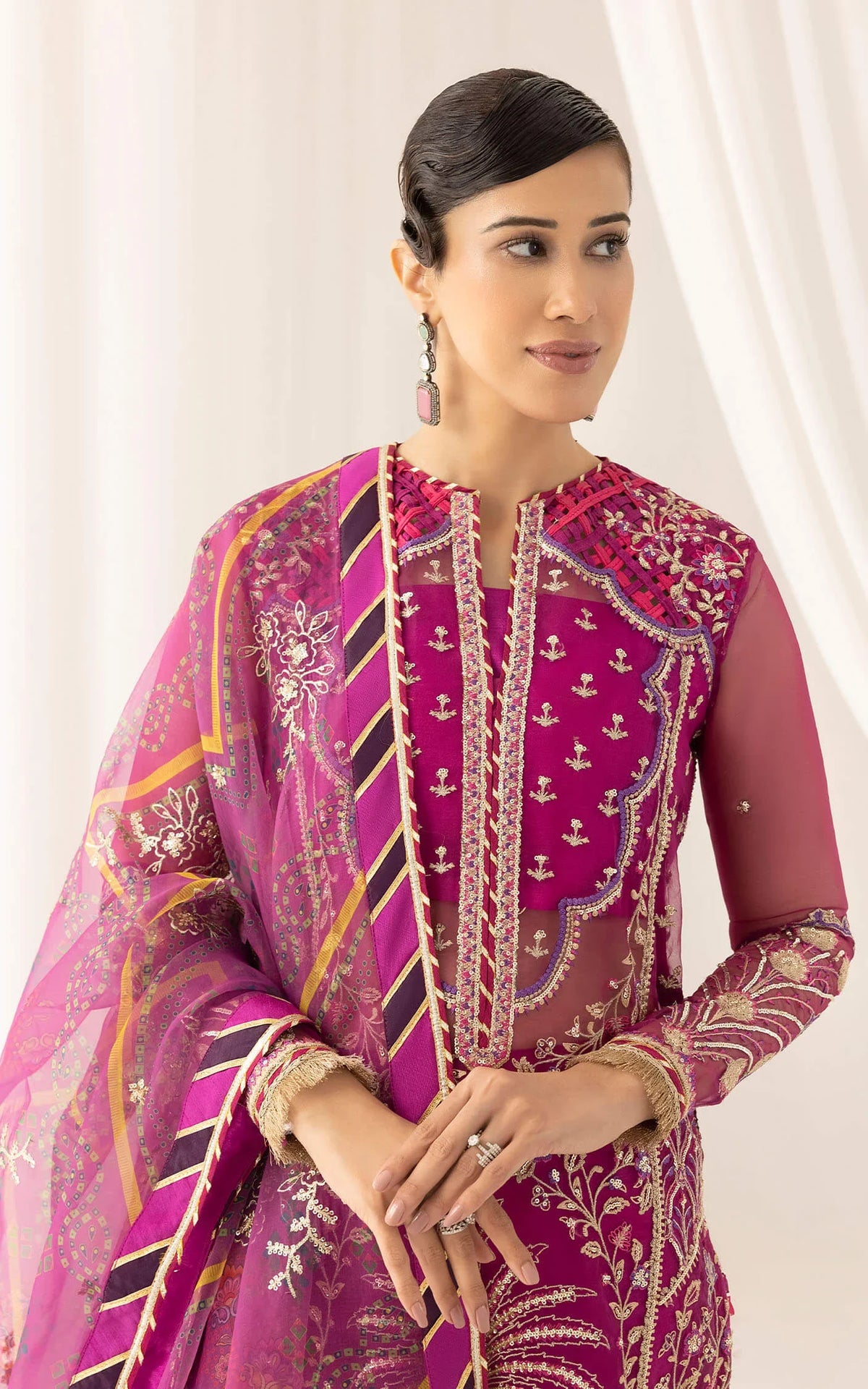 Raqs (ANB-02) | Unstitched Festive - Shop Now at Asifa and Nabeel