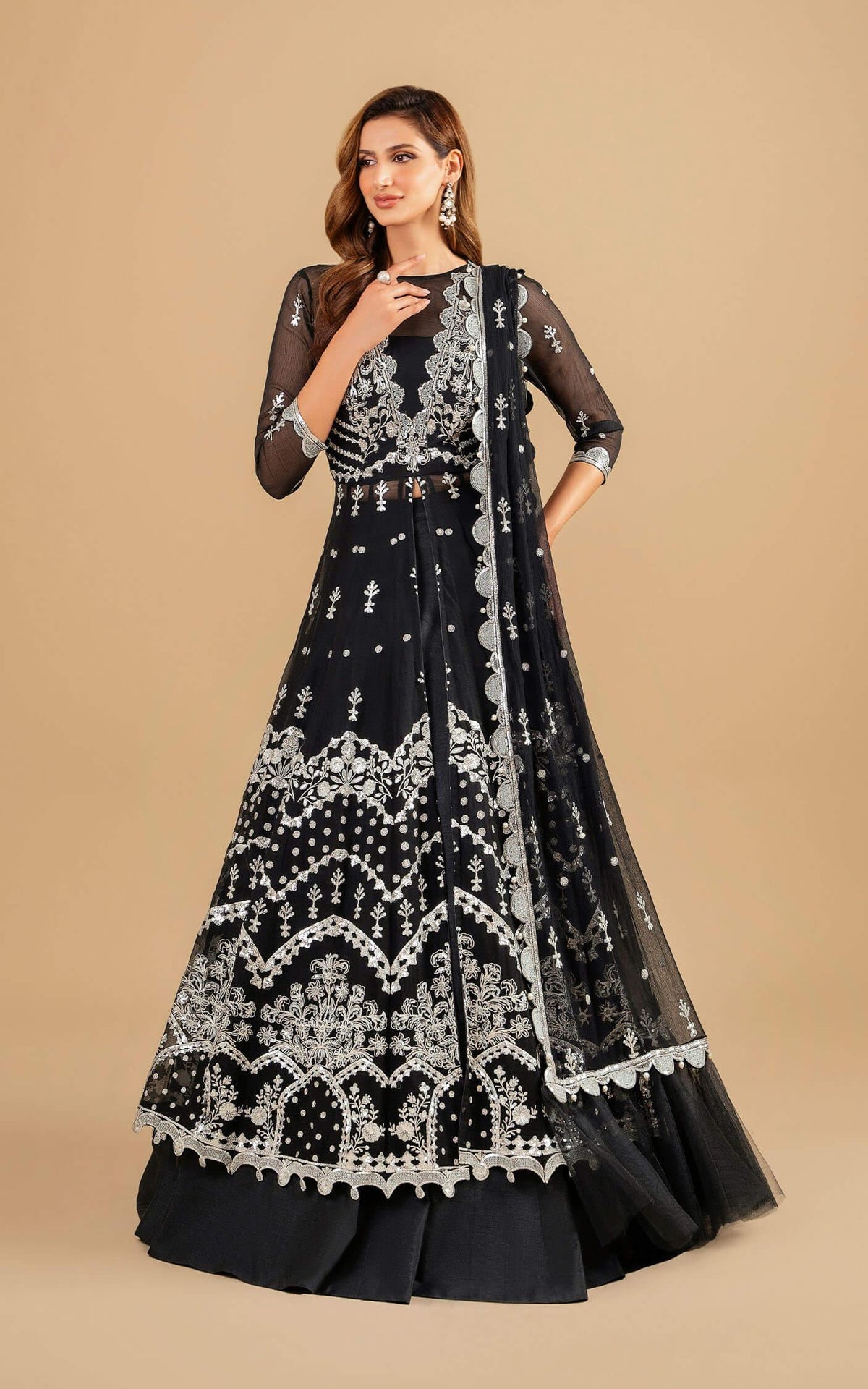 Basanti (ANB-08) | Unstitched Festive - Shop Now at Asifa and Nabeel