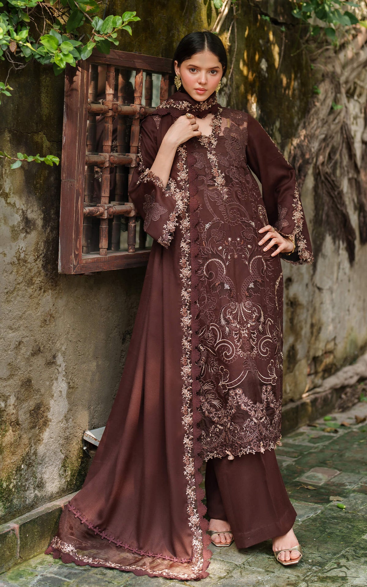Aima LWC25-10 | 3pcs Embroidered Unstitched Winter - Shop Now at Asifa and Nabeel