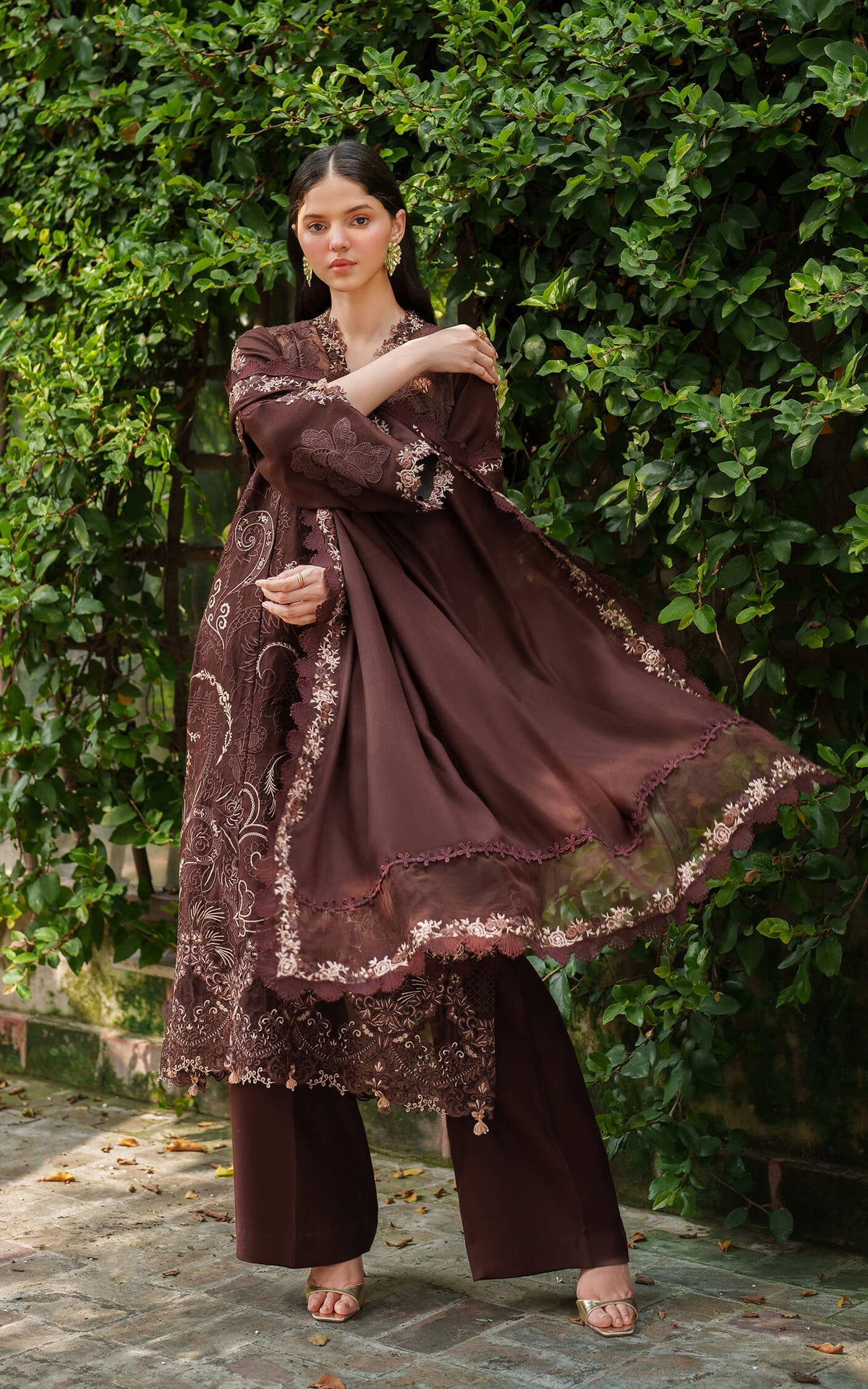 Aima LWC25-10 | 3pcs Embroidered Unstitched Winter - Shop Now at Asifa and Nabeel