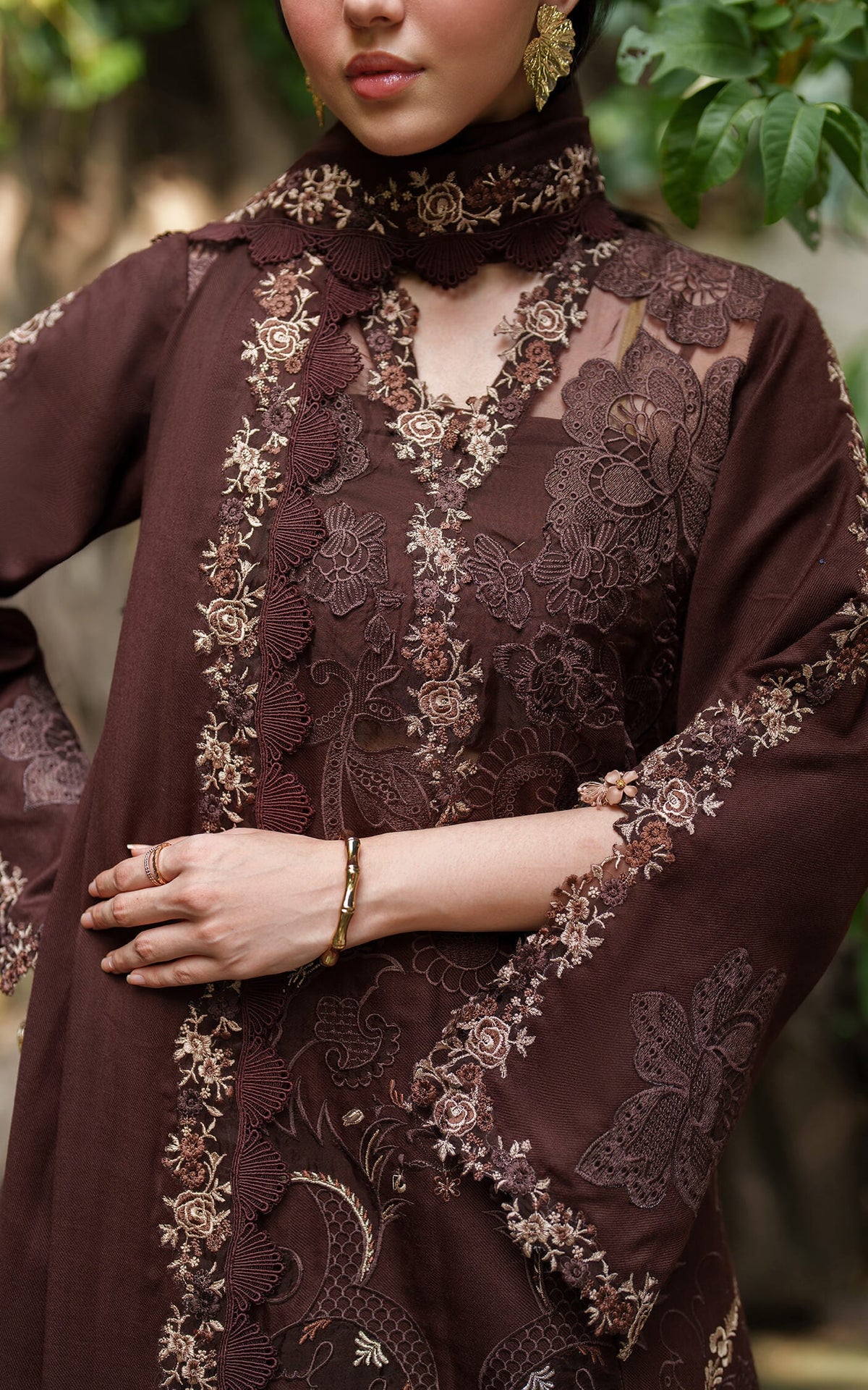 Aima LWC25-10 | 3pcs Embroidered Unstitched Winter - Shop Now at Asifa and Nabeel