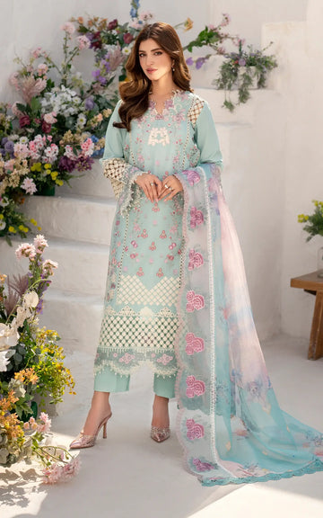 Bells of Ireland (AZL25-10) | Unstitched Summer - Shop Now at Asifa and Nabeel
