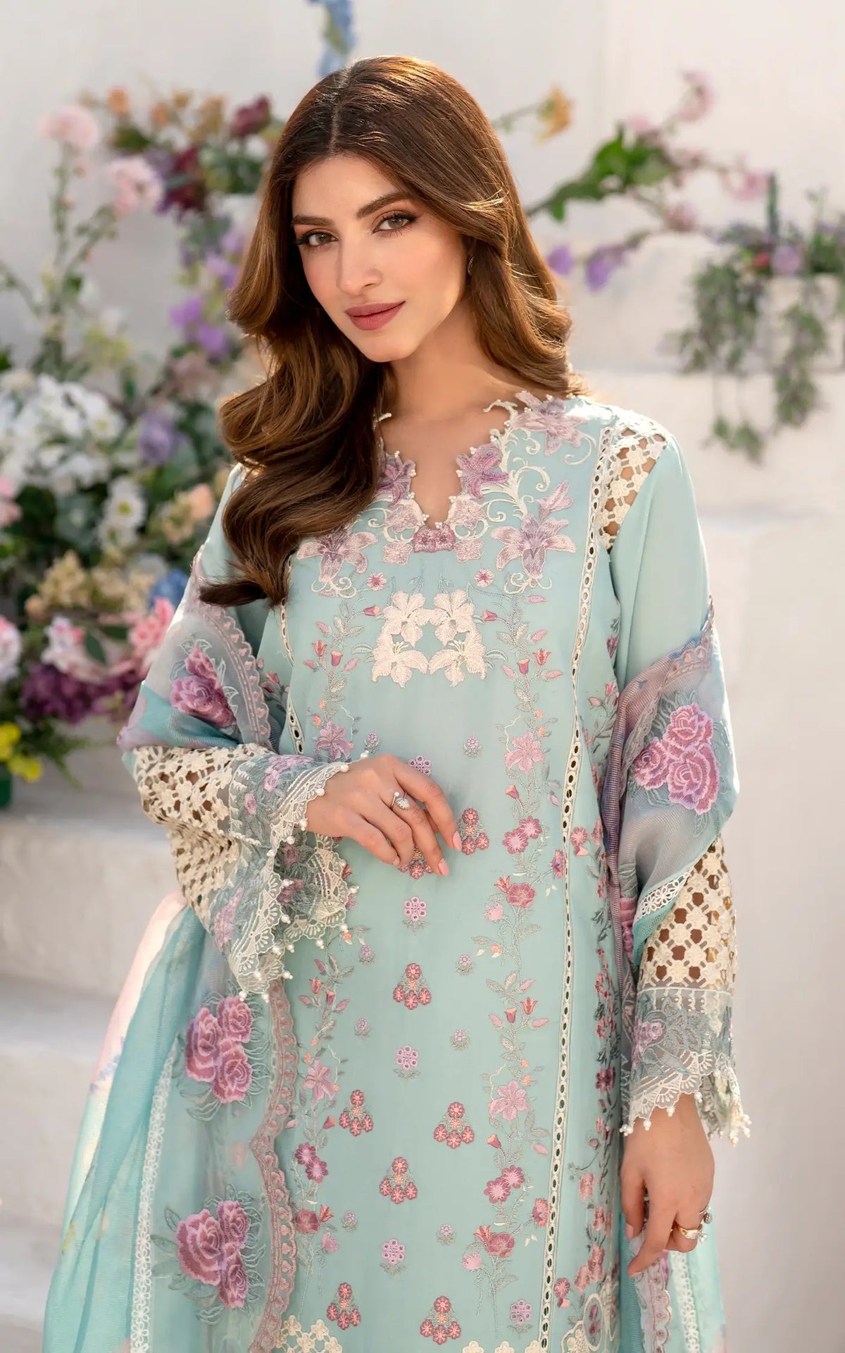 Bells of Ireland (AZL25-10) | Unstitched Summer - Shop Now at Asifa and Nabeel