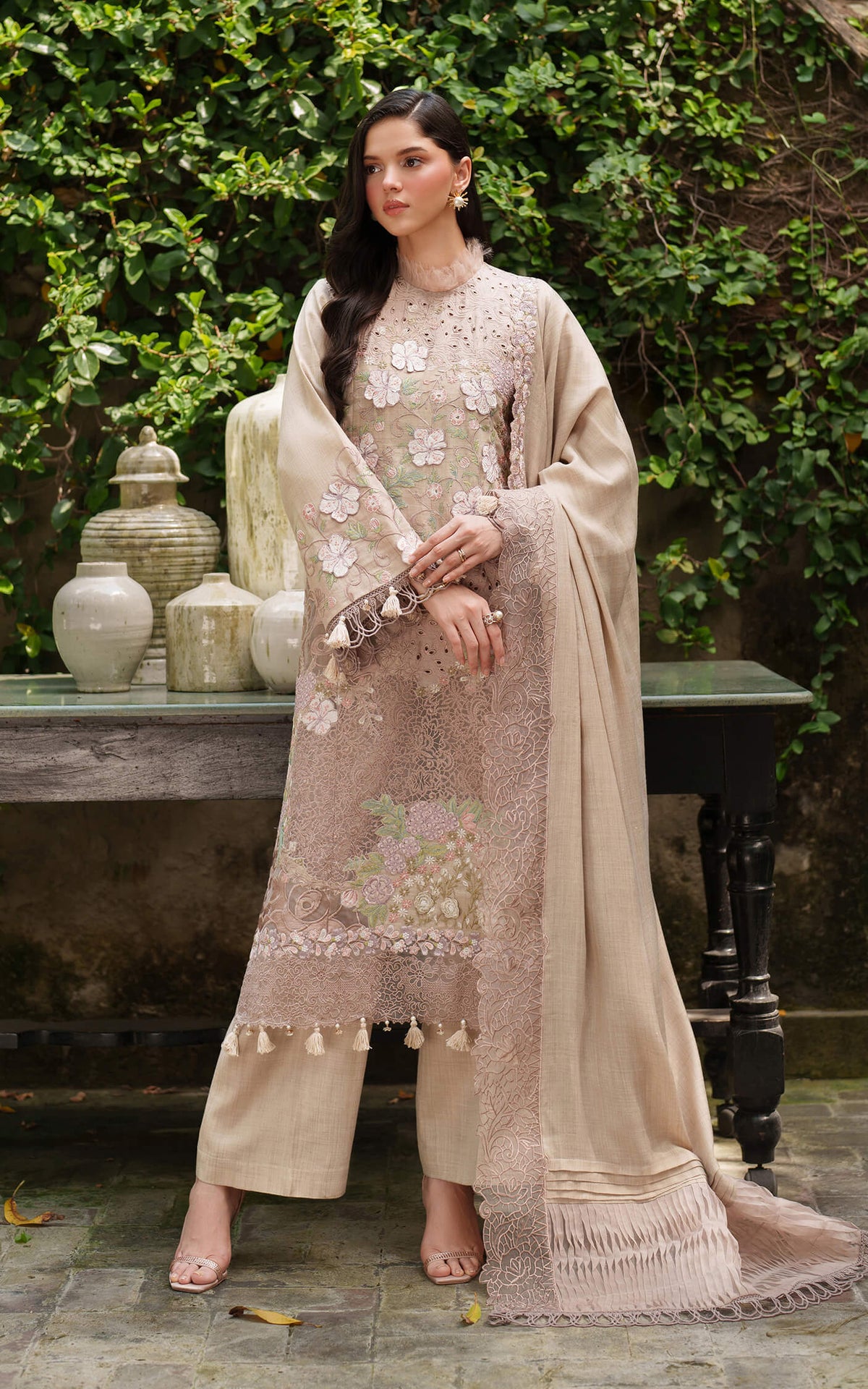 Blanc LWC25-03 | 3pcs Embroidered Unstitched Winter - Shop Now at Asifa and Nabeel