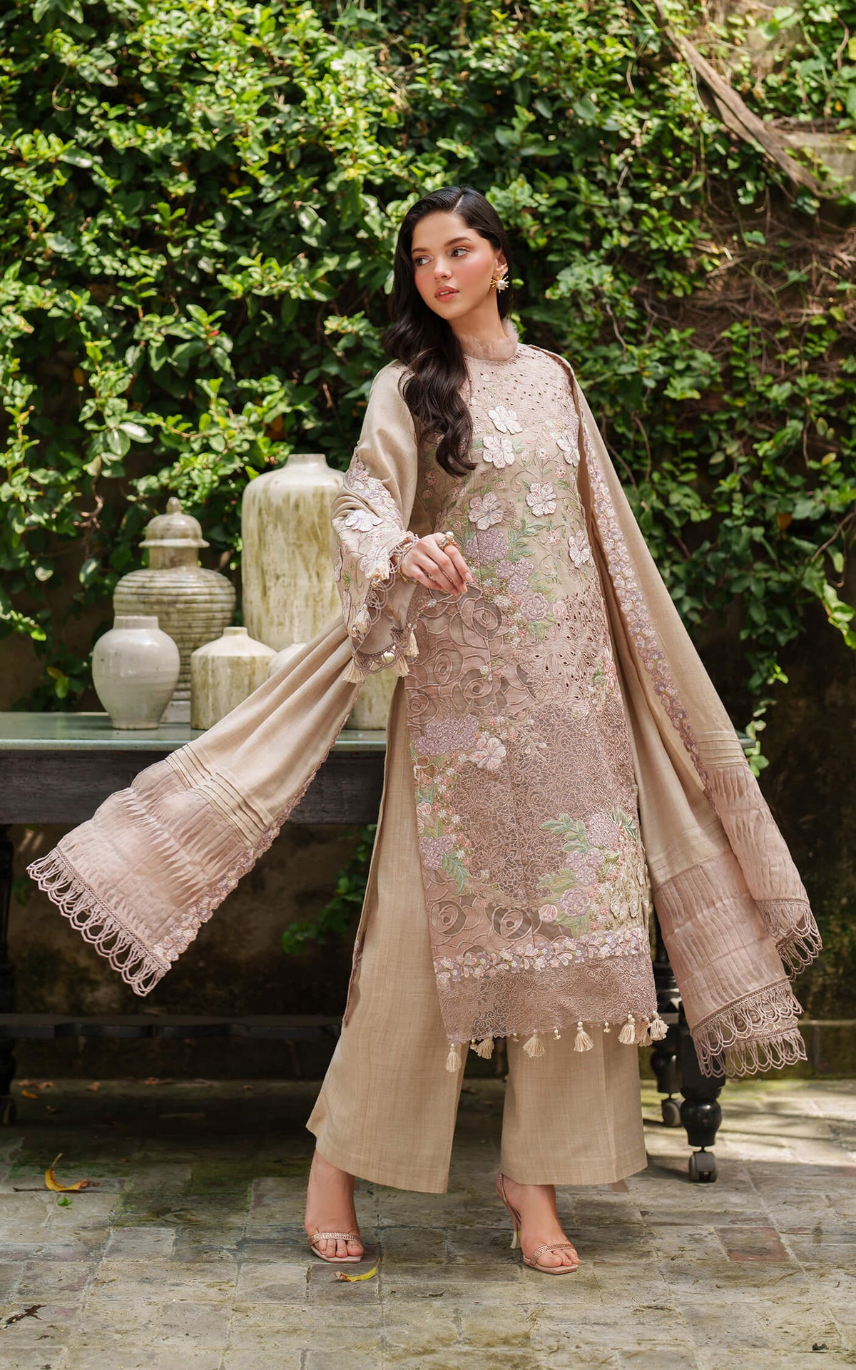 Blanc LWC25-03 | 3pcs Embroidered Unstitched Winter - Shop Now at Asifa and Nabeel