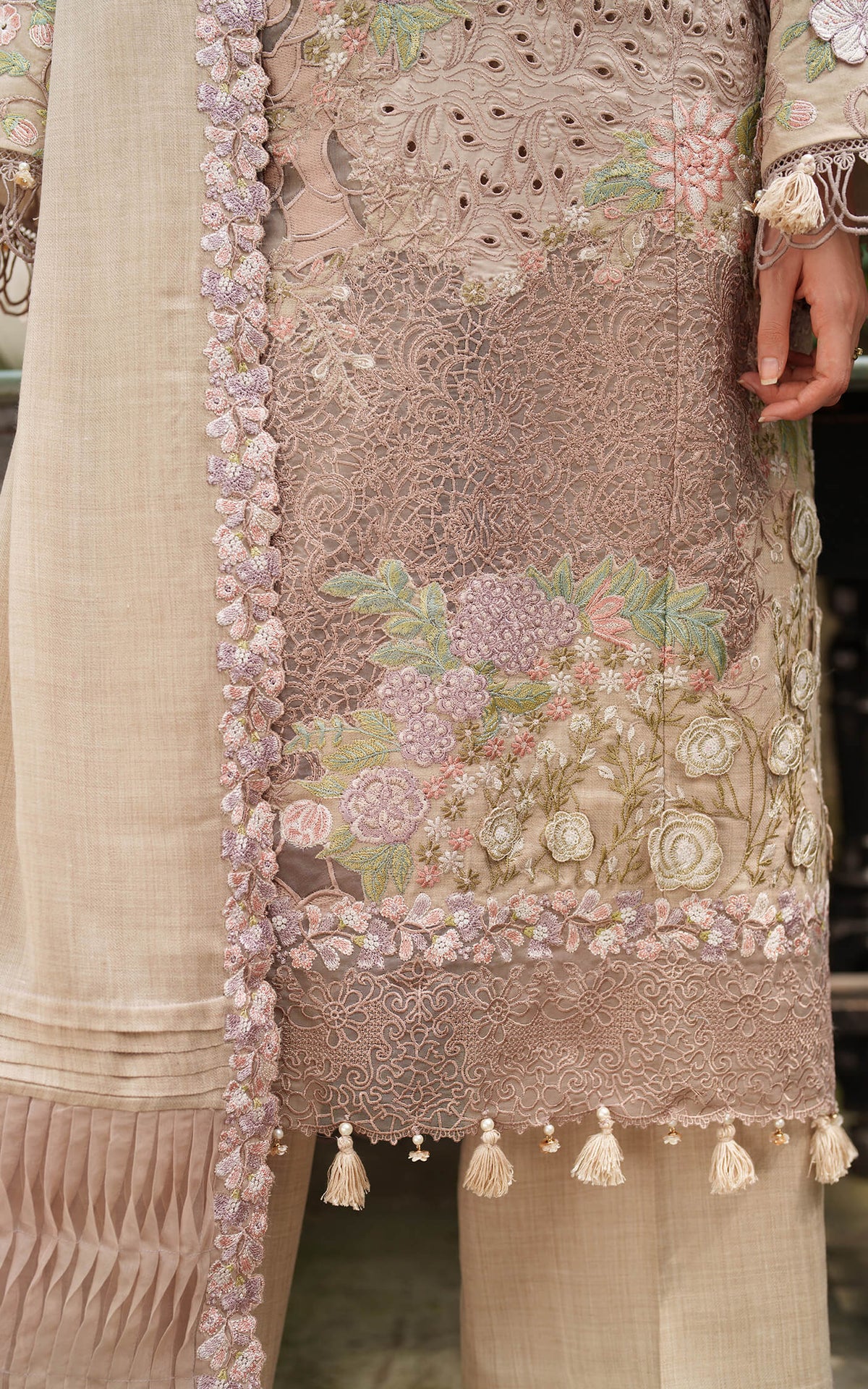 Blanc LWC25-03 | 3pcs Embroidered Unstitched Winter - Shop Now at Asifa and Nabeel