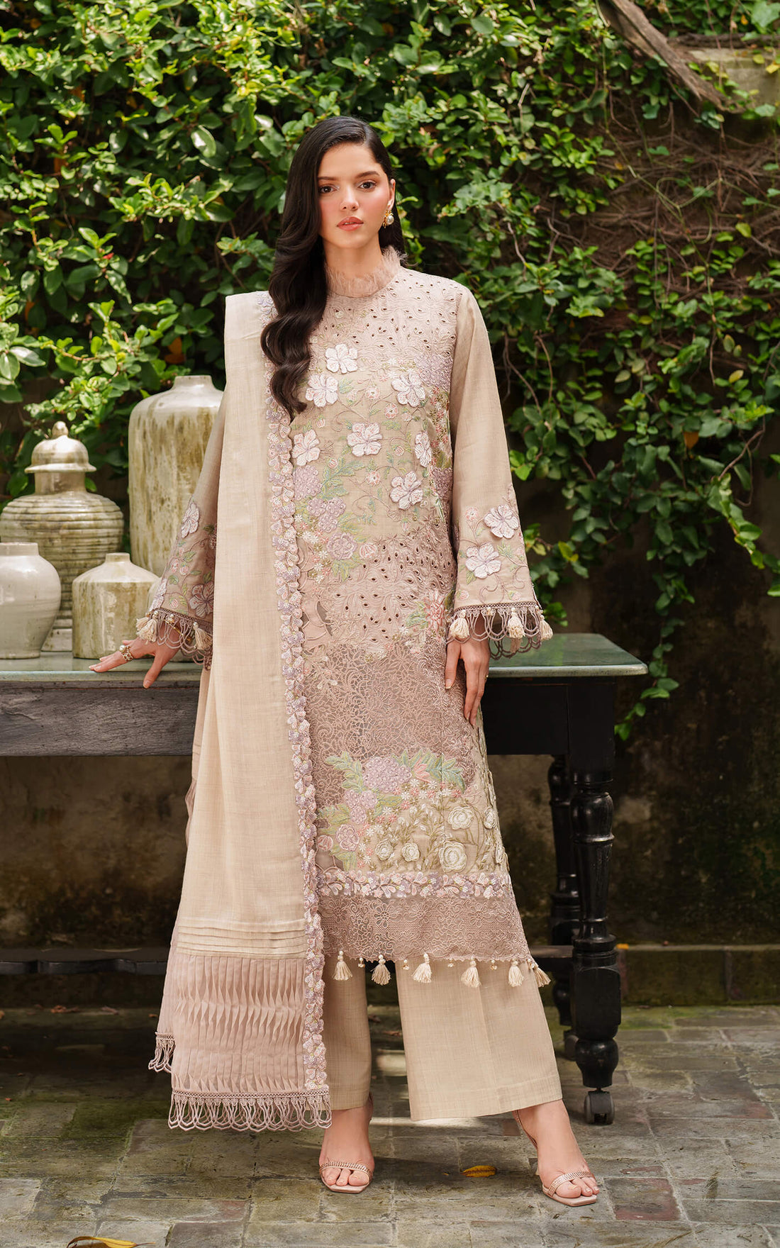 Blanc LWC25-03 | 3pcs Embroidered Unstitched Winter - Shop Now at Asifa and Nabeel