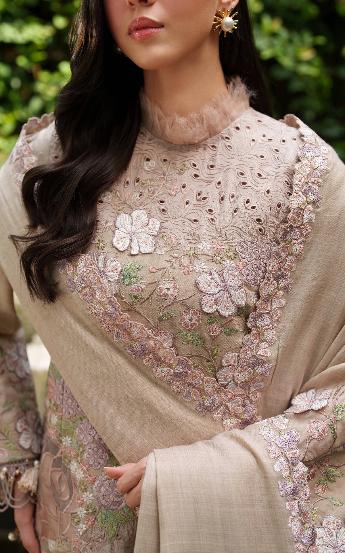 Blanc LWC25-03 | 3pcs Embroidered Unstitched Winter - Shop Now at Asifa and Nabeel