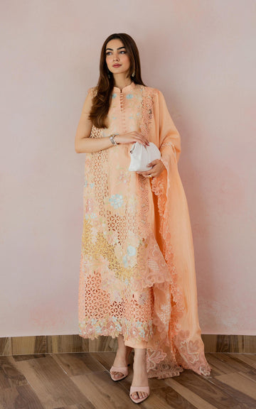 Botanical Bond VUL26-05 | 3pcs Embroidered Stitched Summer