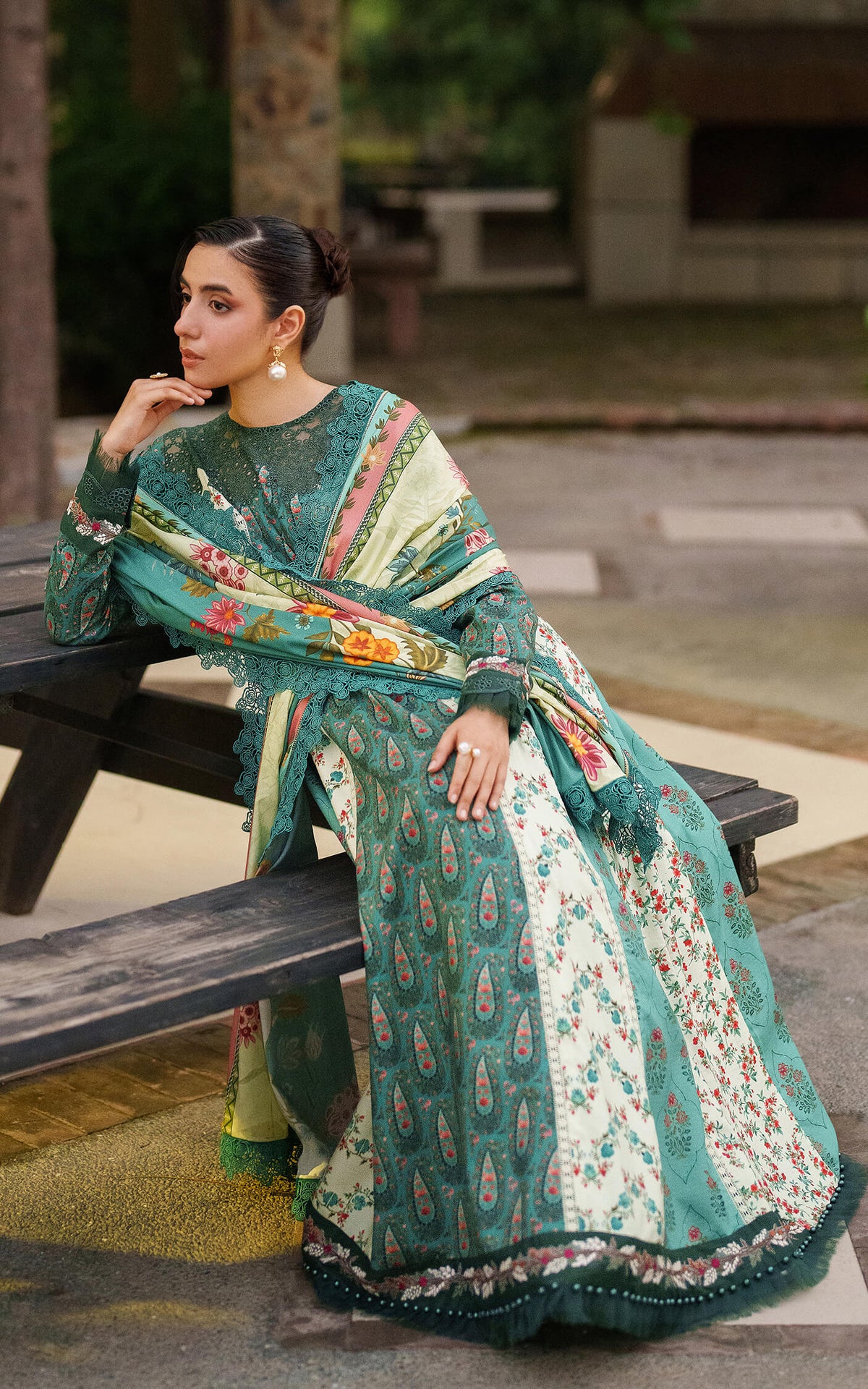 Botanical Breeze-MWL25-10 | 3pcs Embroidered Stitched Suit - Shop Now at Asifa and Nabeel
