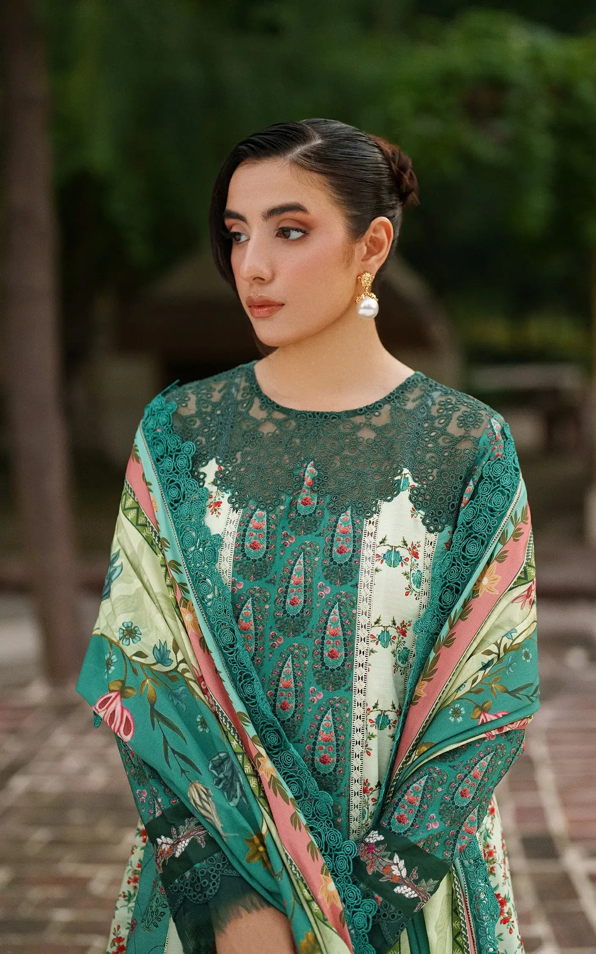 Botanical Breeze-MWL25-10 | 3pcs Embroidered Unstitched Winter - Shop Now at Asifa and Nabeel