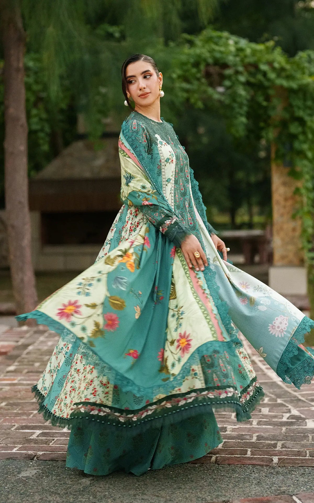 Botanical Breeze-MWL25-10 | 3pcs Embroidered Unstitched Winter - Shop Now at Asifa and Nabeel
