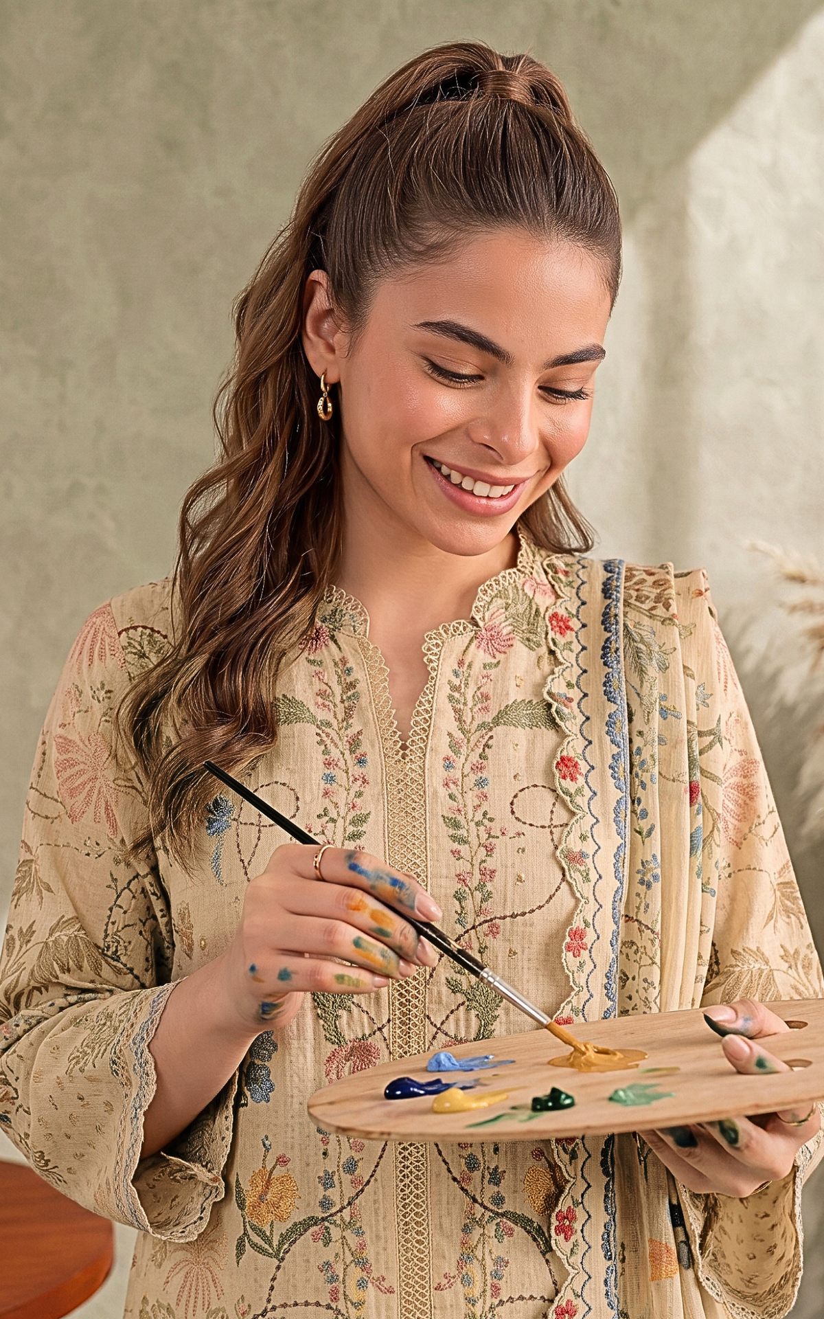 Seham (CU26-07) | 3pcs Stitched Cambric