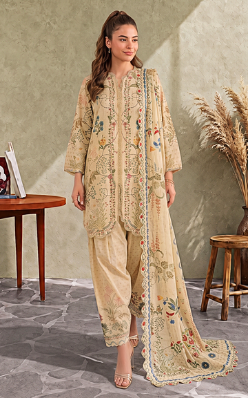 Seham (CU26-07) | 3pcs Stitched Cambric