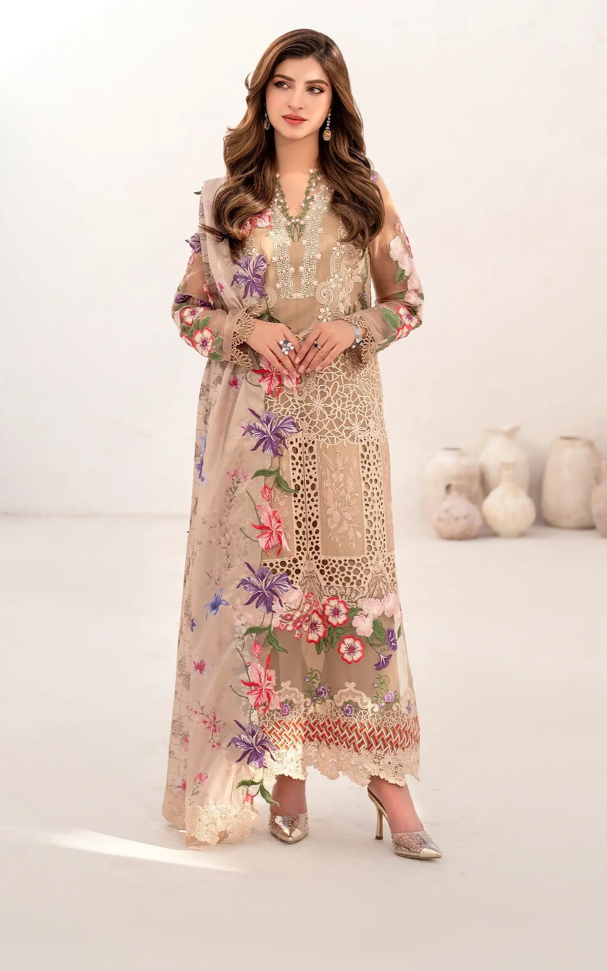 Carnation (AZL25-09) | Unstitched Summer - Shop Now at Asifa and Nabeel