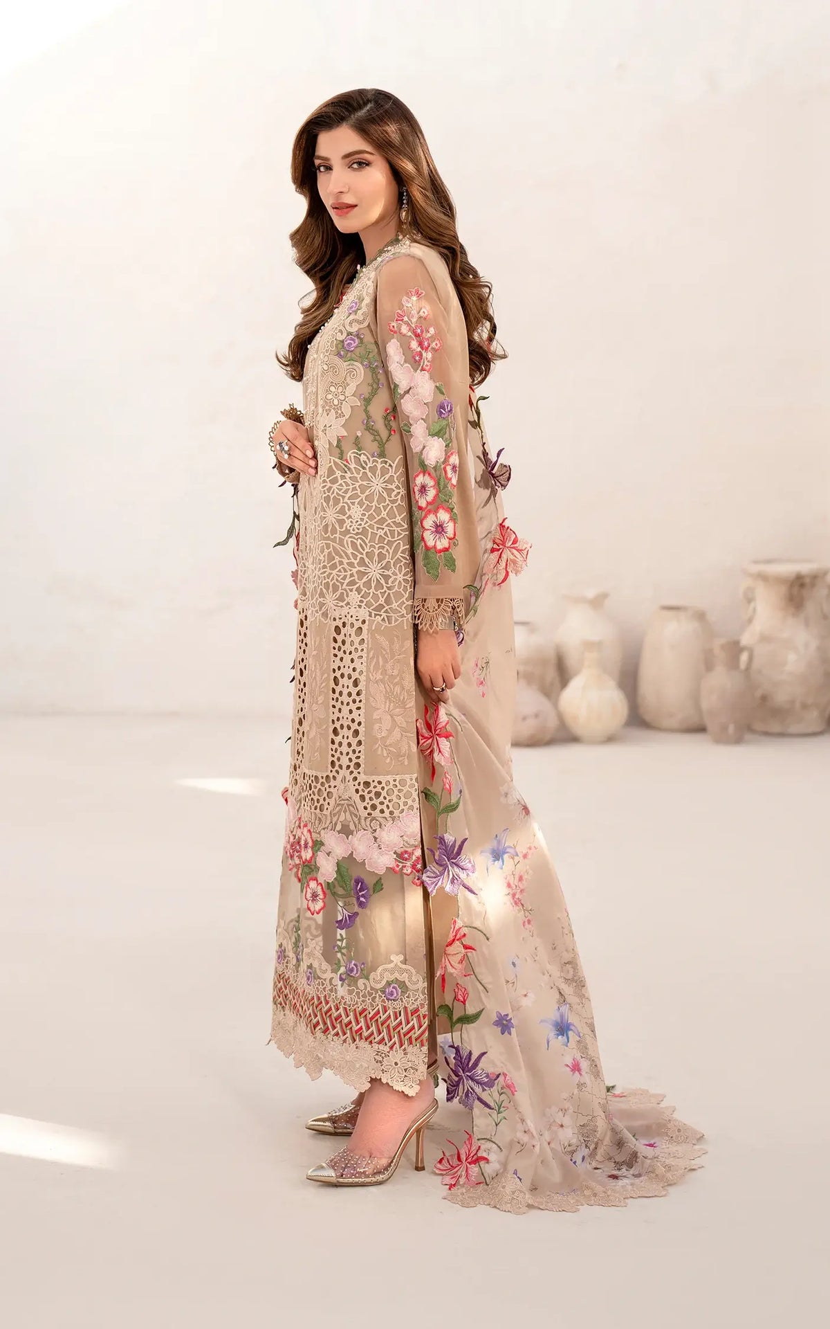 Carnation (AZL25-09) | Unstitched Summer - Shop Now at Asifa and Nabeel