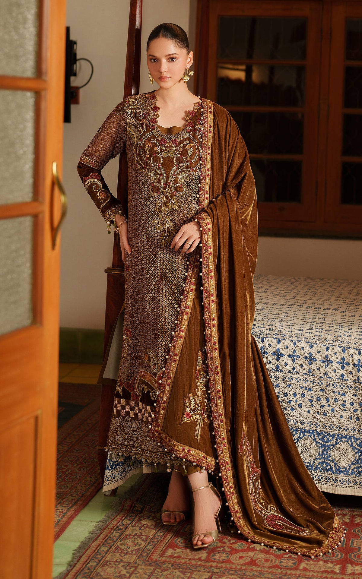 Cedar LWC25-08 | 3pcs Embroidered Stitched Suit - Shop Now at Asifa and Nabeel