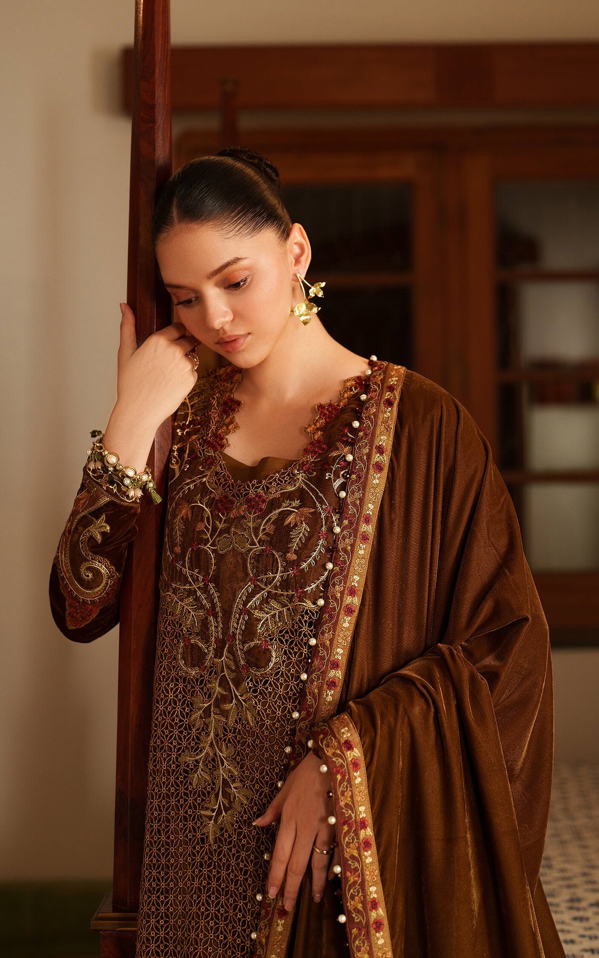 Cedar LWC25-08 | 3pcs Embroidered Stitched Suit - Shop Now at Asifa and Nabeel