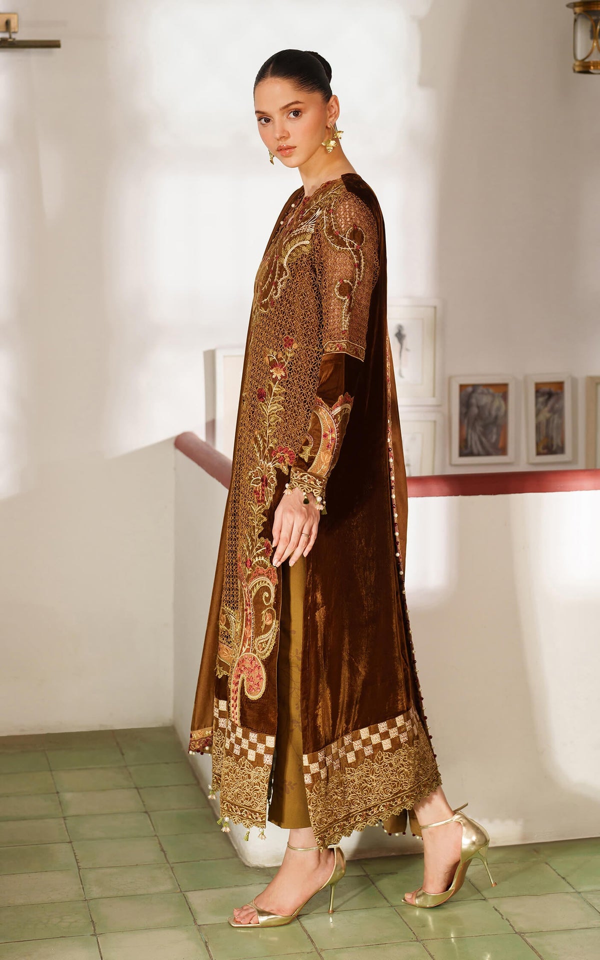 Cedar LWC25-08 | 3pcs Embroidered Unstitched Winter - Shop Now at Asifa and Nabeel