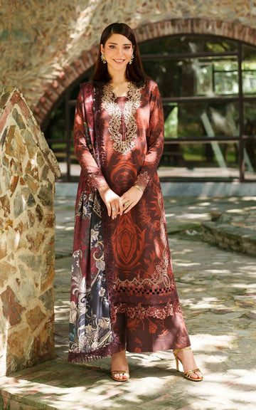 Crimson Chill-MWL25-09 | 3pcs Embroidered Stitched Suit - Shop Now at Asifa and Nabeel