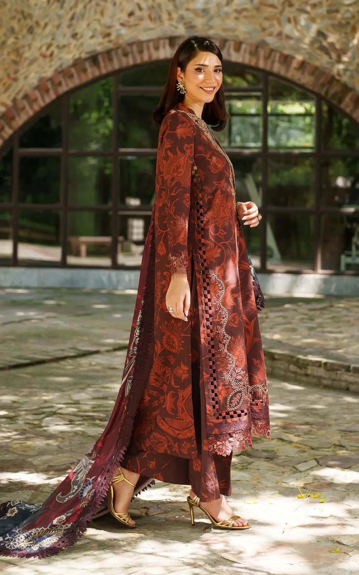 Crimson Chill-MWL25-09 | 3pcs Embroidered Stitched Suit - Shop Now at Asifa and Nabeel