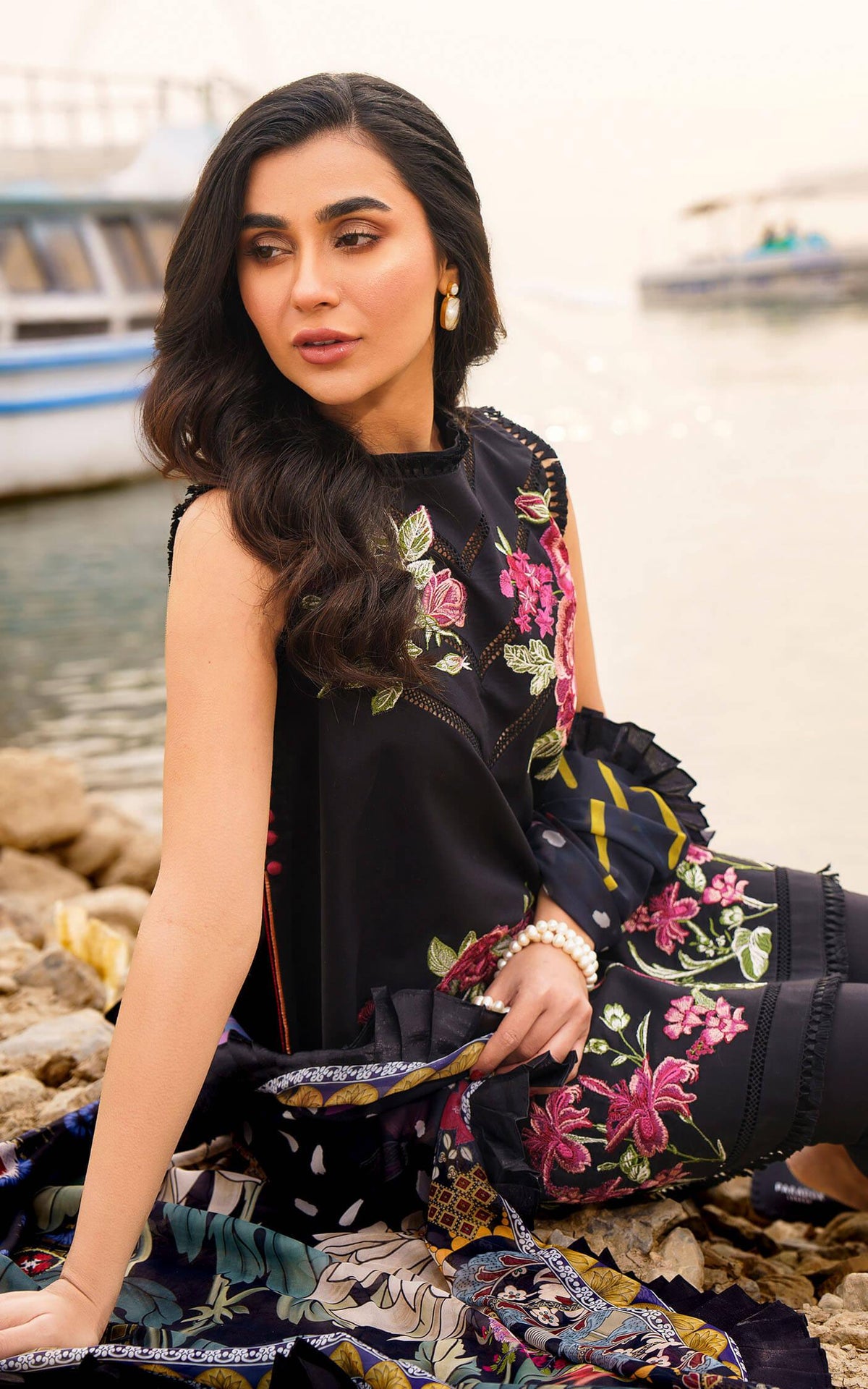 DAPHNE-U141M019 | Unstitched Lawn - Shop Now at Asifa and Nabeel