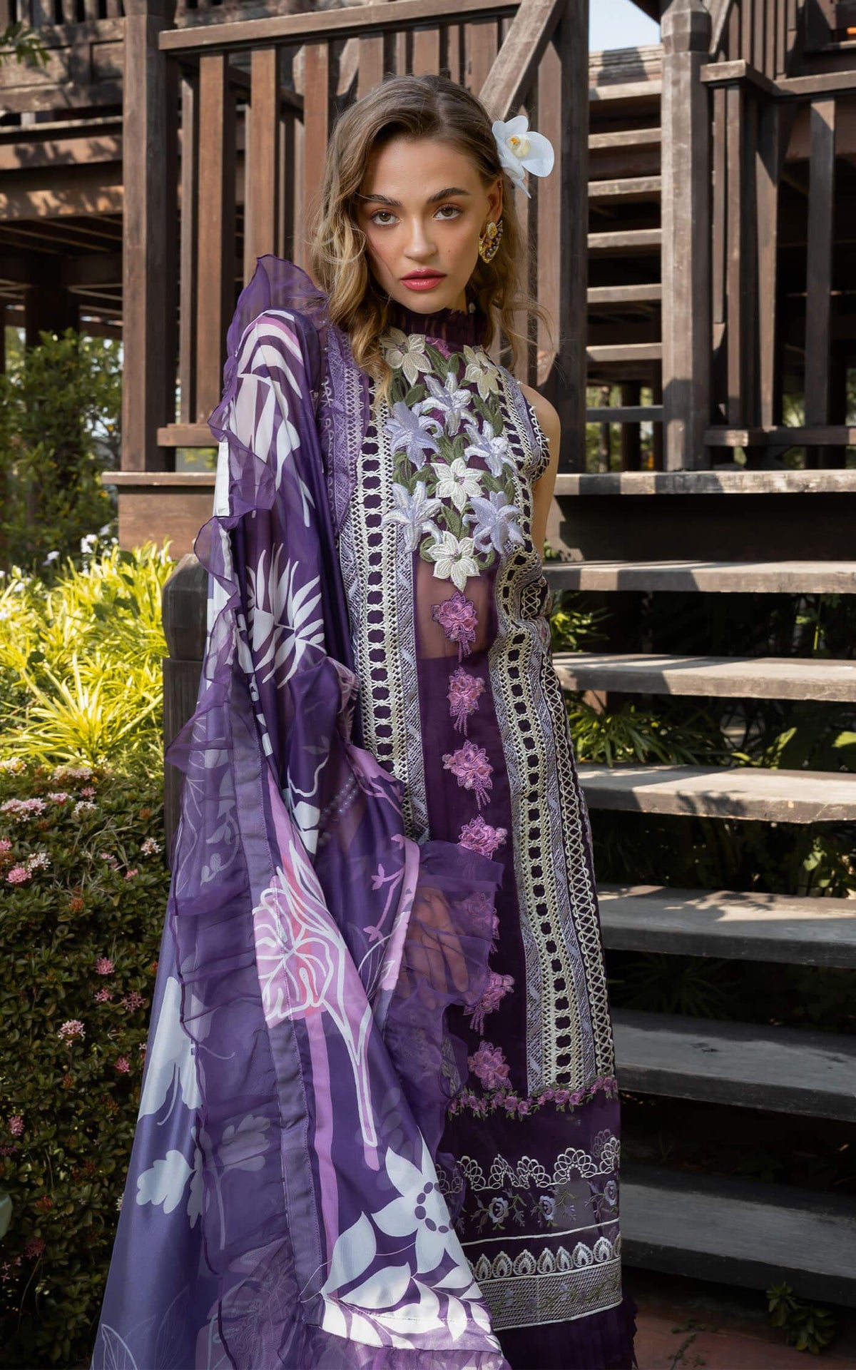 DAZZLE (RRL-12) | Unstitched Lawn’24 - Shop Now at Asifa and Nabeel