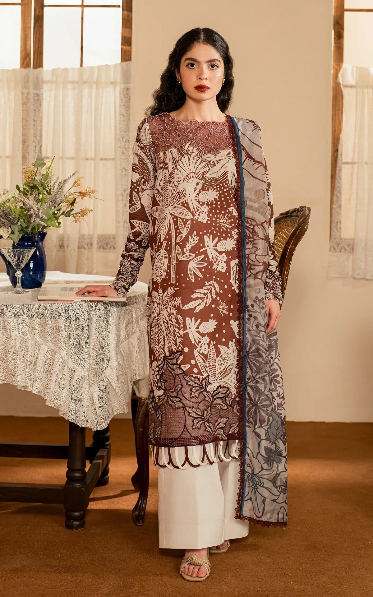 Darcheeni (MVL25-07) | Unstitched Summer - Shop Now at Asifa and Nabeel