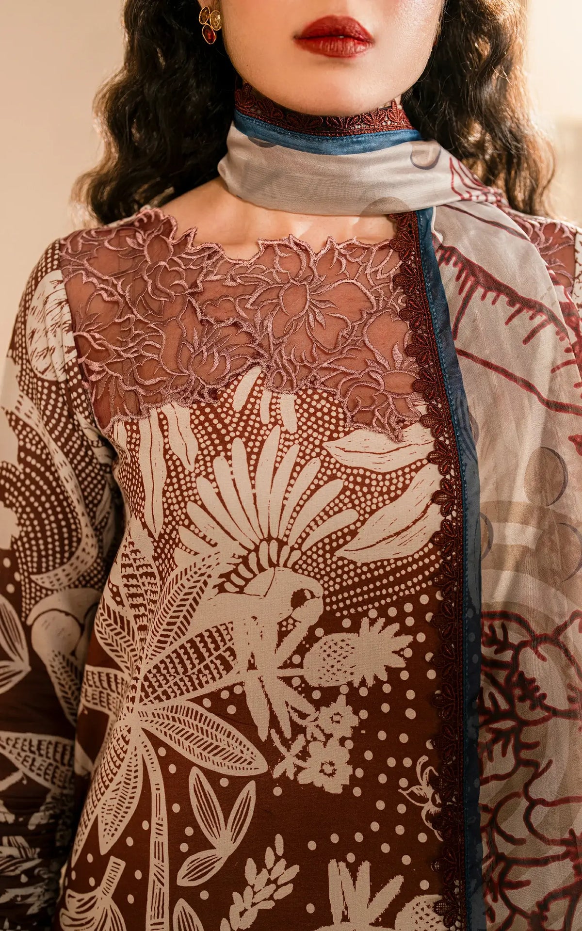 Darcheeni (MVL25-07) | Unstitched Summer - Shop Now at Asifa and Nabeel