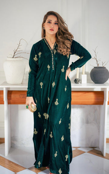 Emerald Royale Kaftan - Shop Now at Asifa and Nabeel