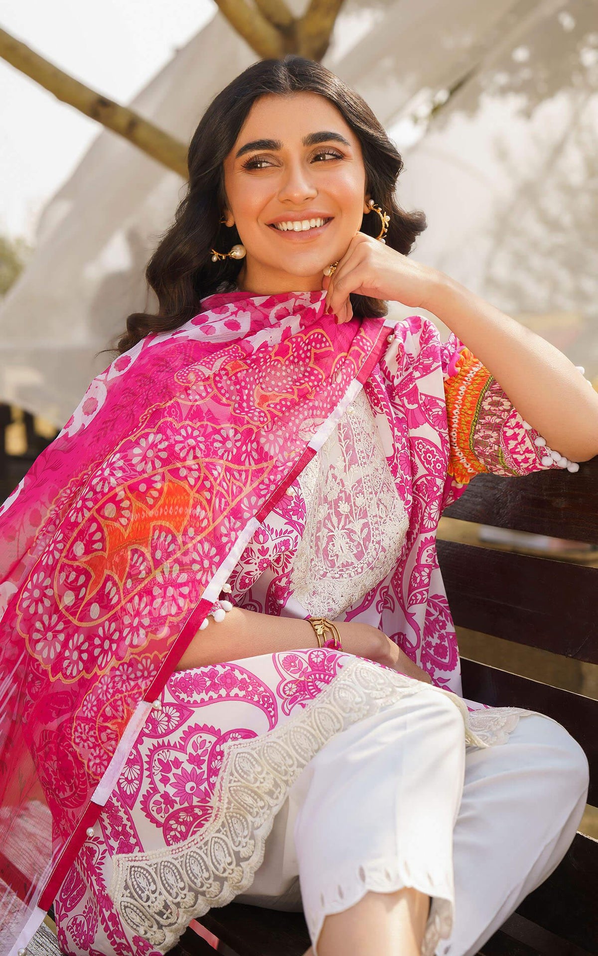 FIA-U141M013 | Unstitched Lawn - Shop Now at Asifa and Nabeel