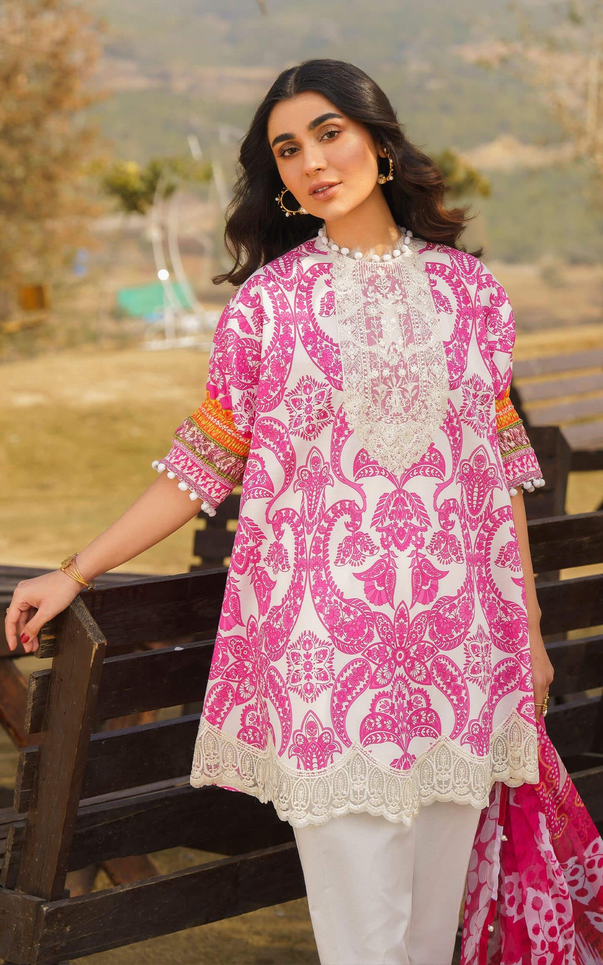 FIA-U141M013 | Unstitched Lawn - Shop Now at Asifa and Nabeel