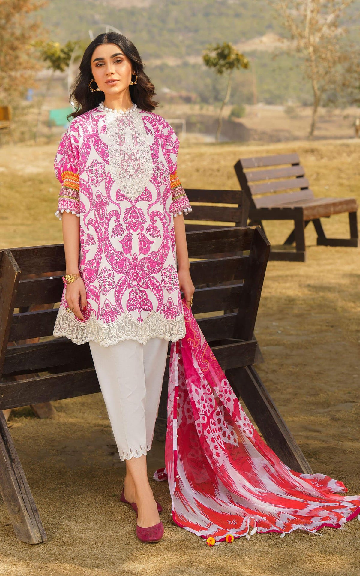 FIA-U141M013 | Unstitched Lawn - Shop Now at Asifa and Nabeel