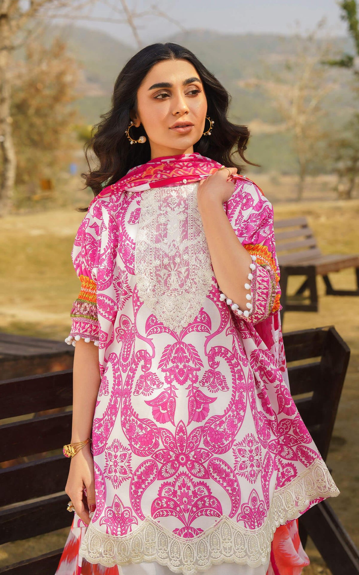 FIA-U141M013 | Unstitched Lawn - Shop Now at Asifa and Nabeel