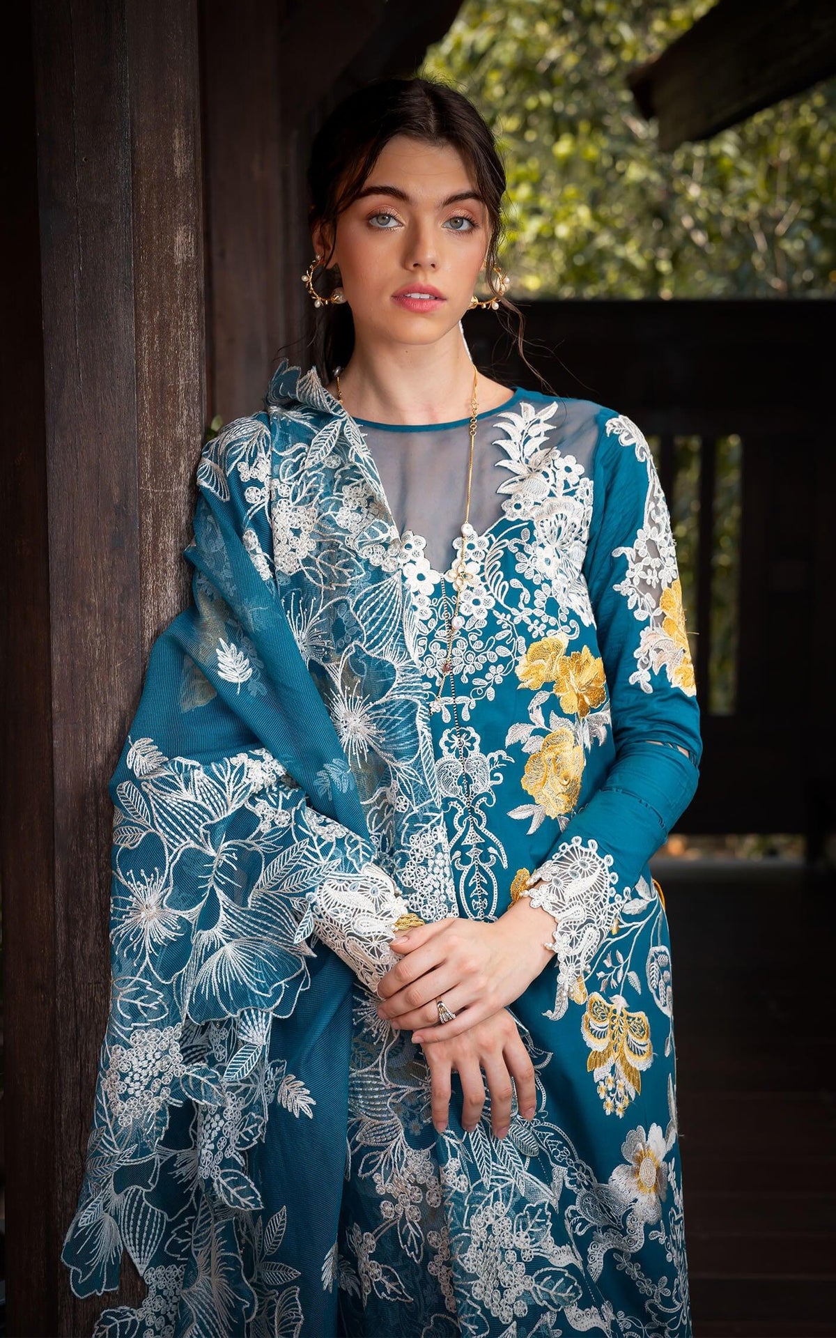 FLORA (RRL-11) | Unstitched Lawn’24 - Shop Now at Asifa and Nabeel