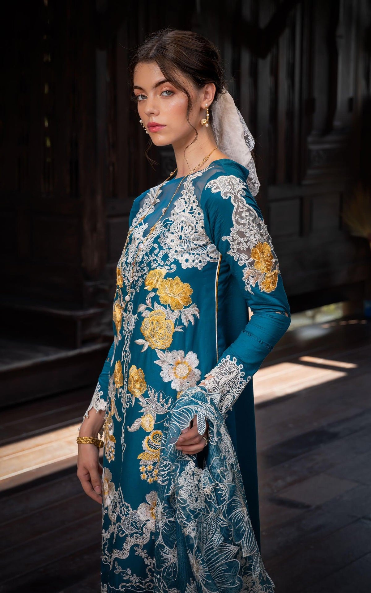 FLORA (RRL-11) | Unstitched Lawn’24 - Shop Now at Asifa and Nabeel