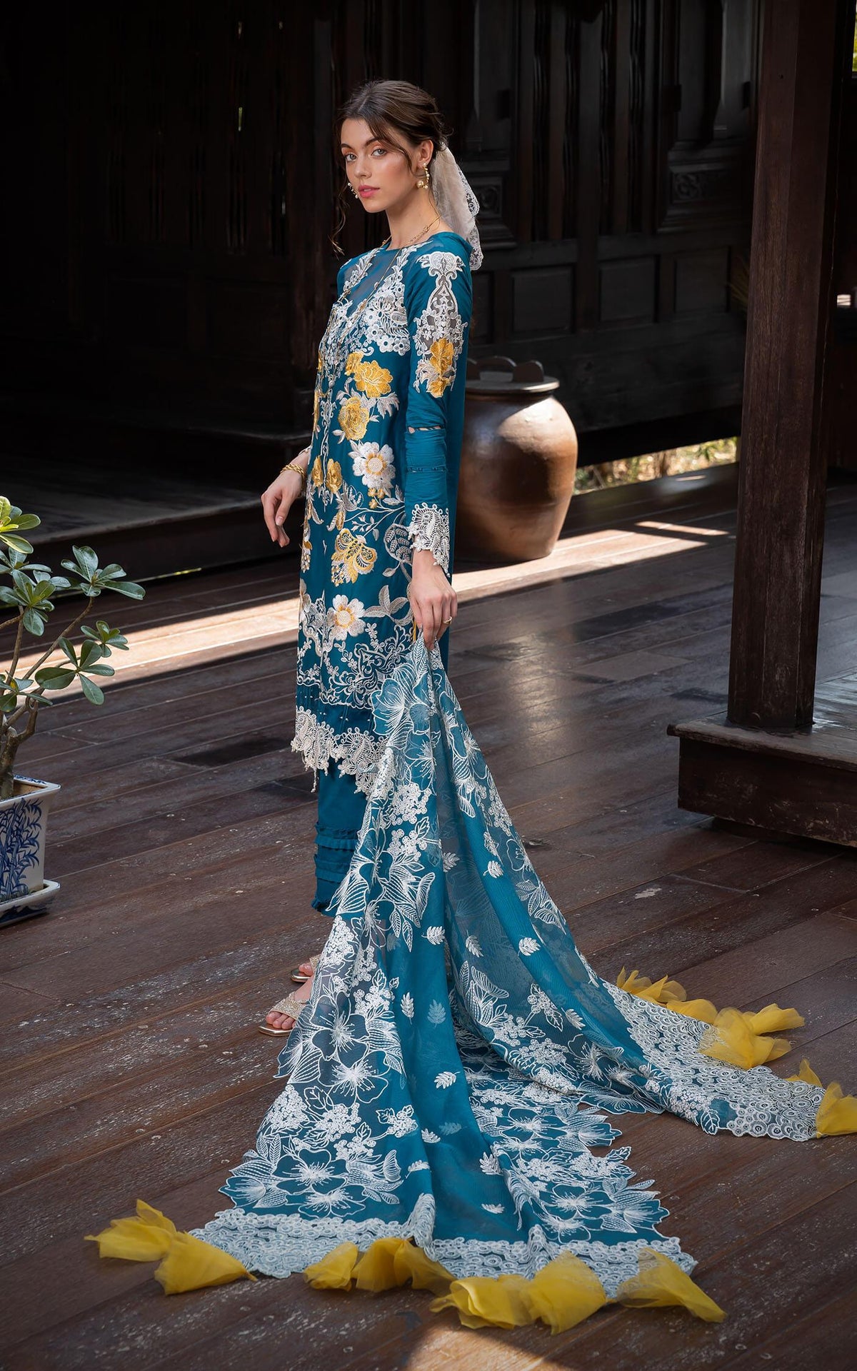 FLORA (RRL-11) | Unstitched Lawn’24 - Shop Now at Asifa and Nabeel