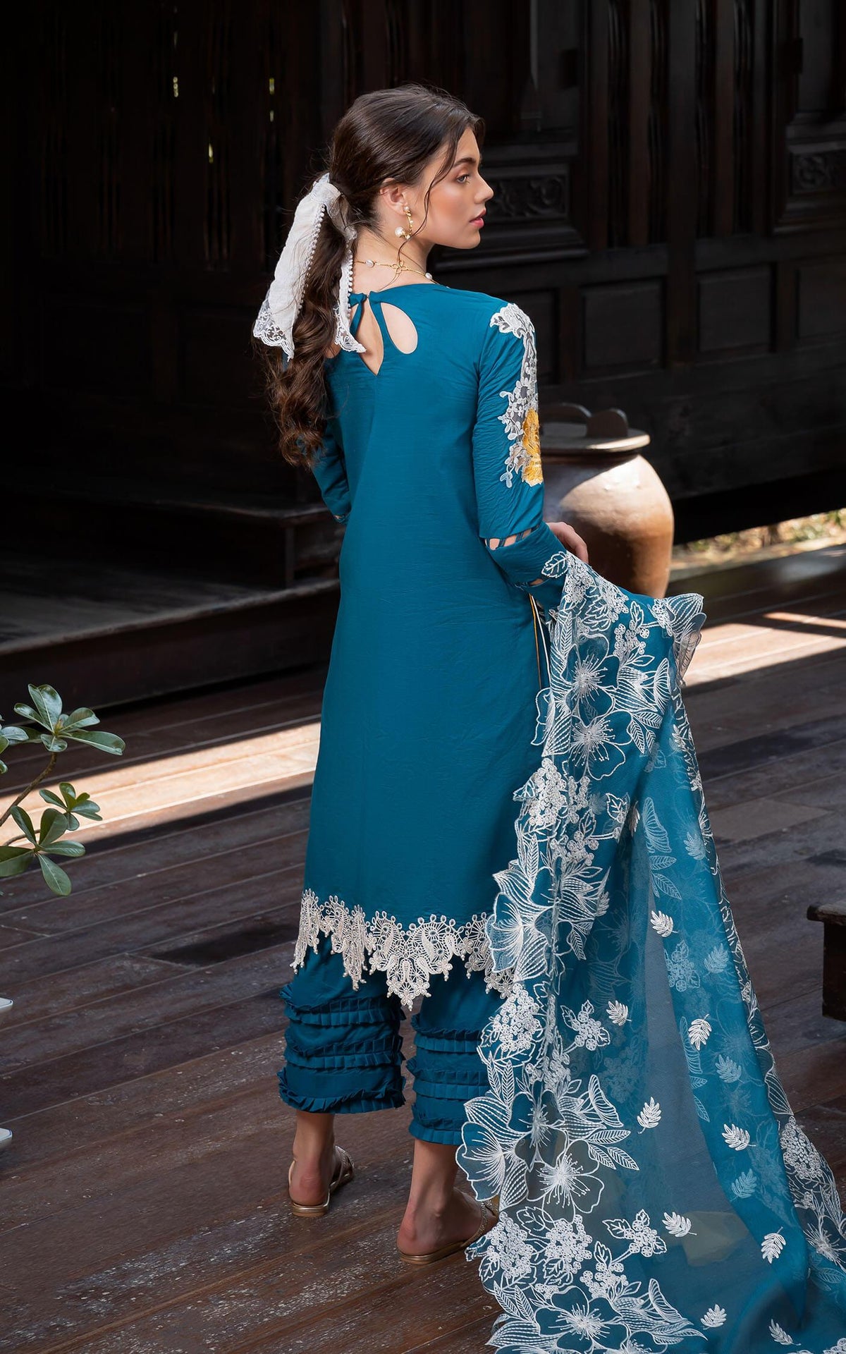 FLORA (RRL-11) | Unstitched Lawn’24 - Shop Now at Asifa and Nabeel