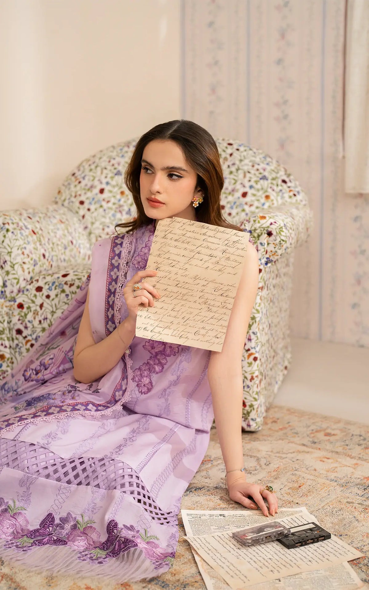Faakhta (MVL25-17) | Unstitched Summer - Shop Now at Asifa and Nabeel