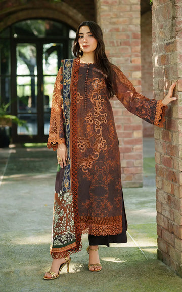 Forest Calm-MWL25-04 | 3pcs Embroidered Unstitched Winter - Shop Now at Asifa and Nabeel